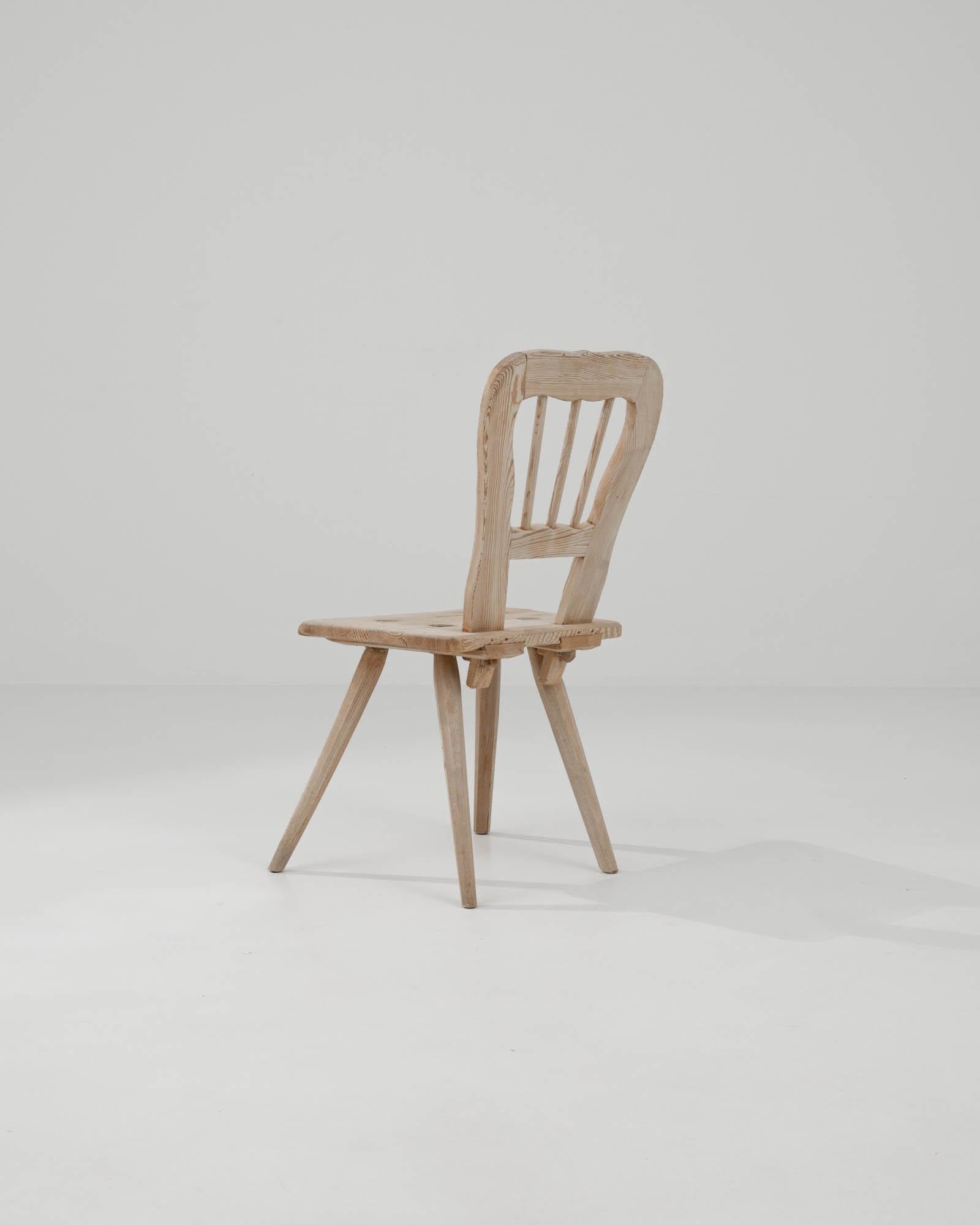Rustic French Wooden Chair For Sale 2