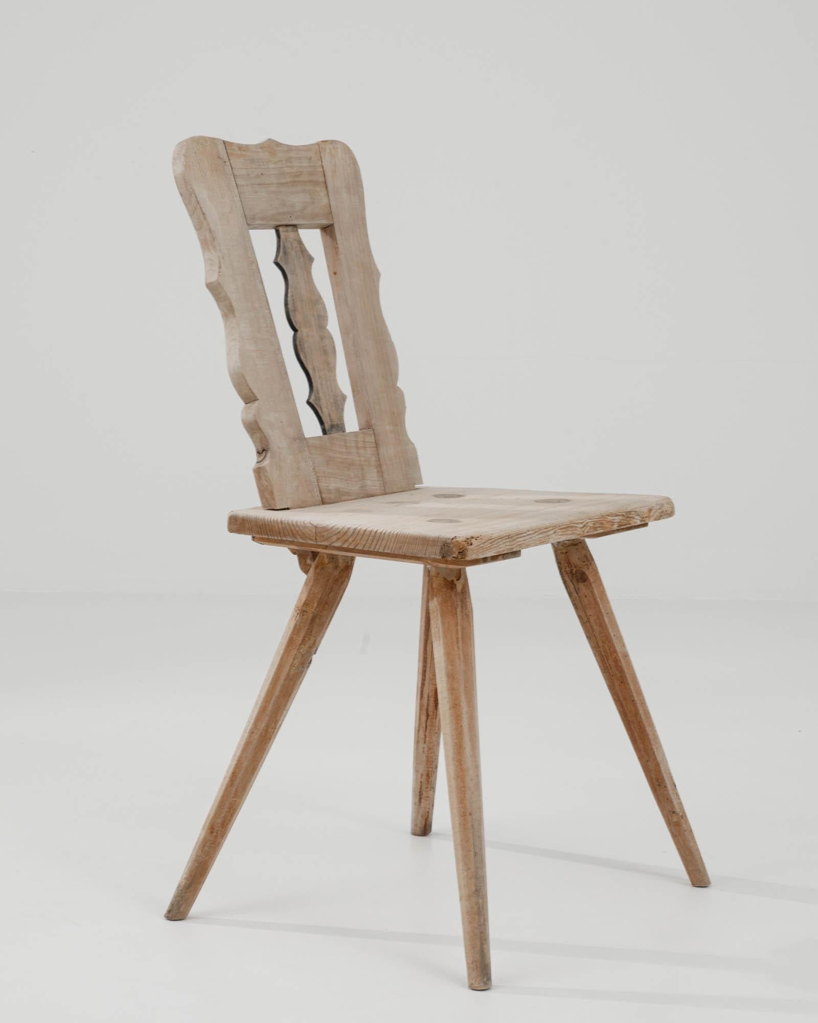 Rustic French Wooden Chair 3