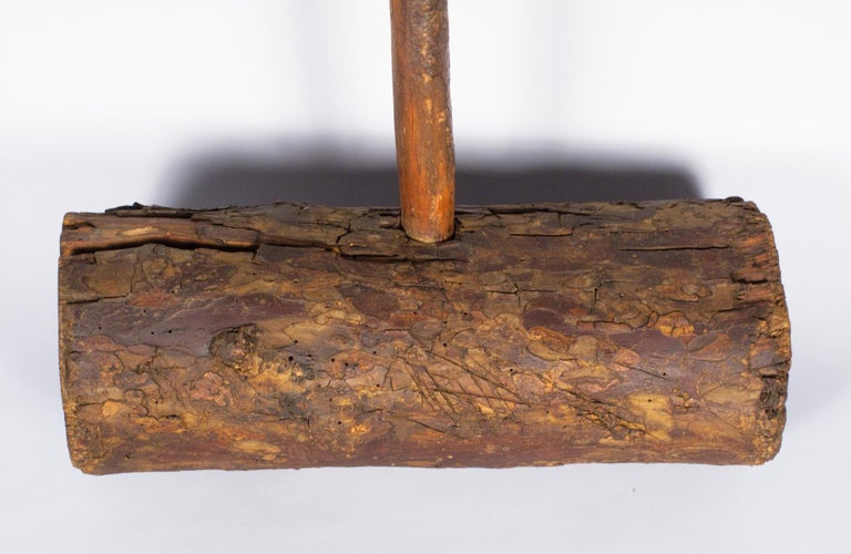 Rustic French Wooden Sledgehammer, Early 1900s at 1stDibs