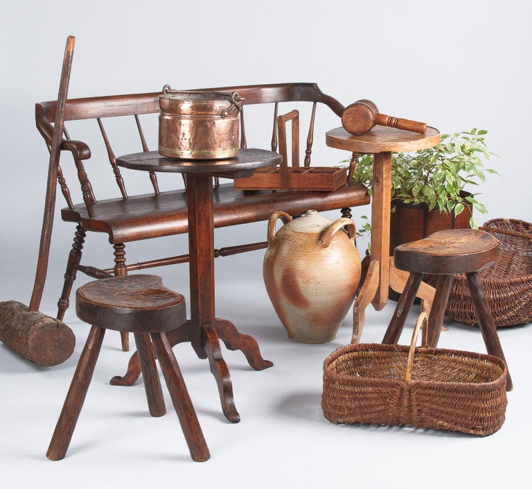 Rustic French Wooden Sledgehammer, Early 1900s at 1stDibs