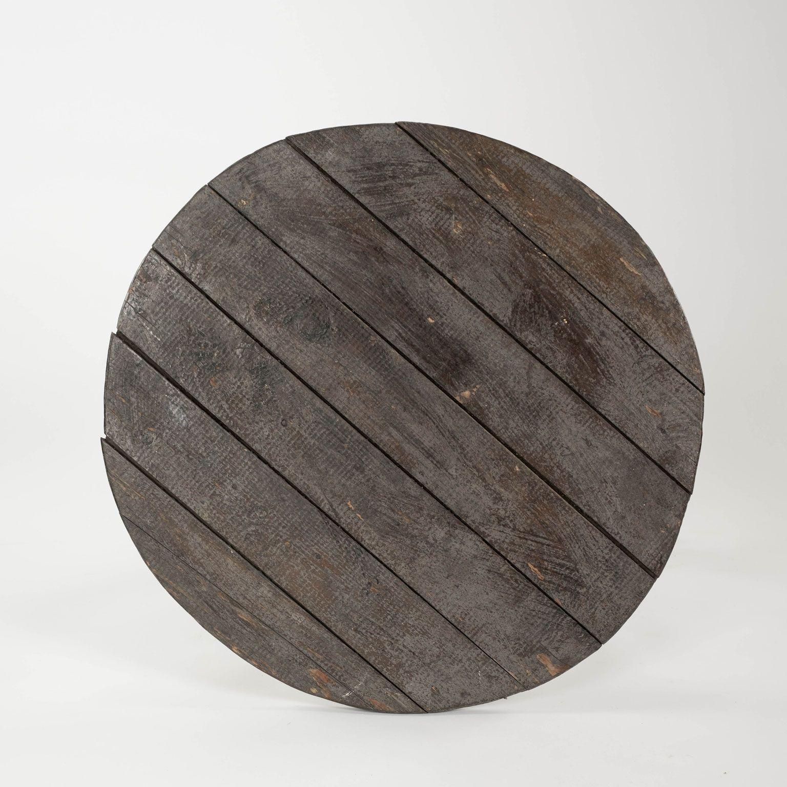 Rustic Garden Table with Root Wood Base For Sale 3