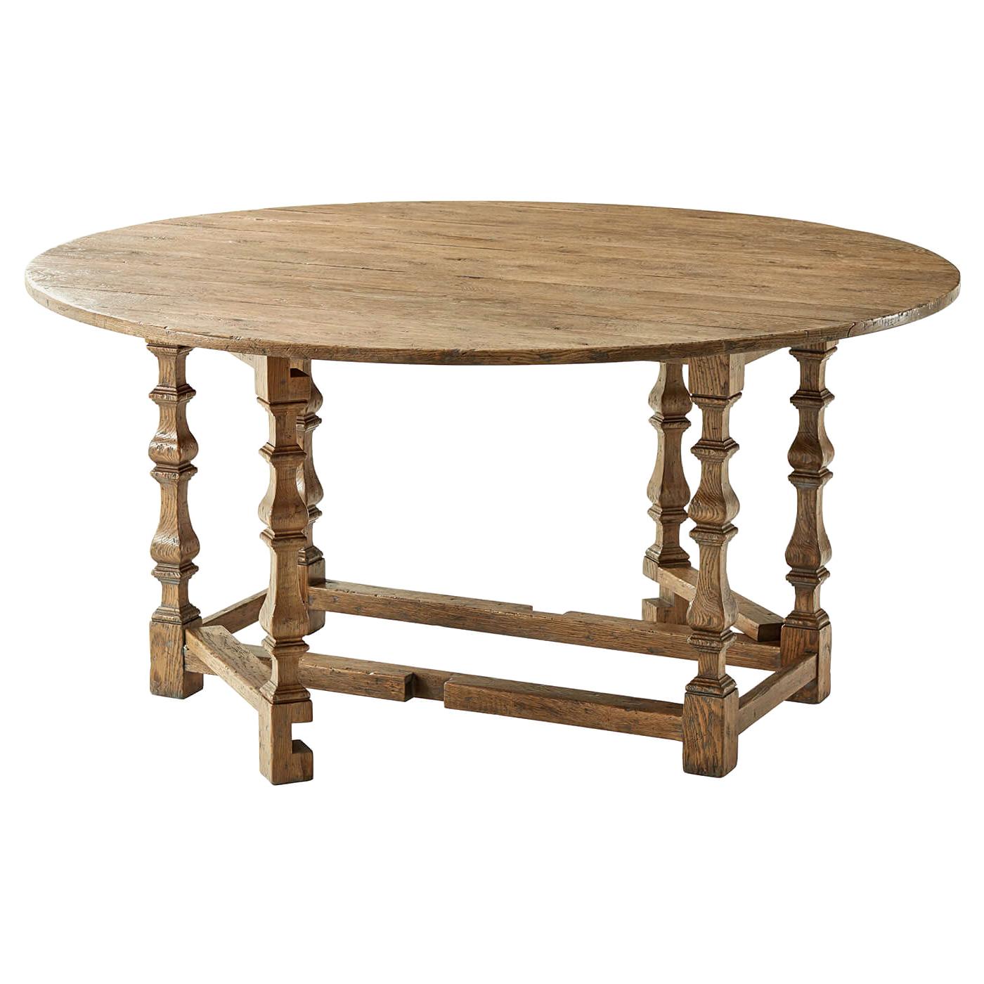Rustic Gateleg Dining Table