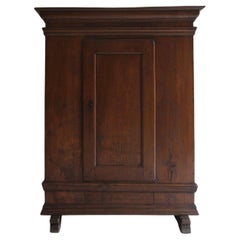 Rustic German Oak Cabinet from around 1800