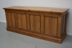Rustic German Pine Apothecary Cabinet / Shop Counter / Kitchen Island, 1930
