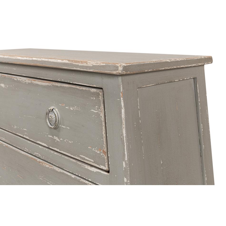 Rustic Gray Painted Console For Sale 2