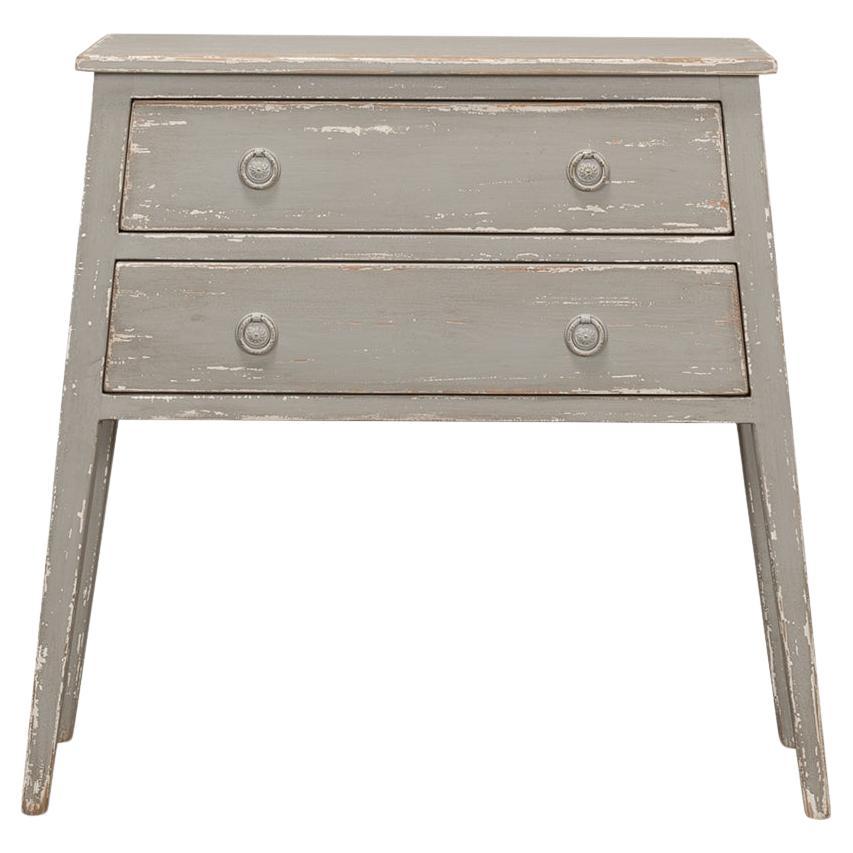 Rustic Gray Painted Console