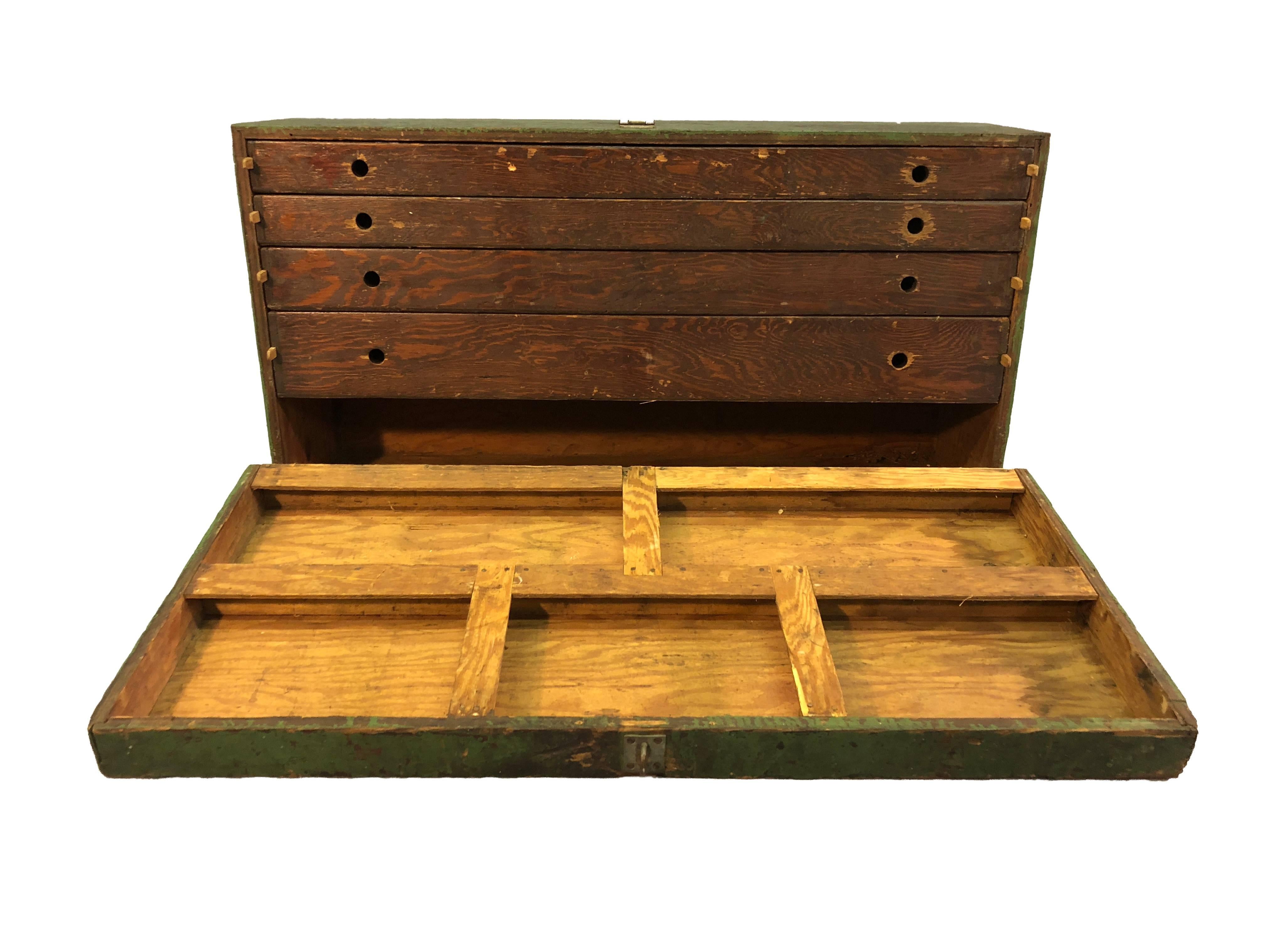 rustic tool chest