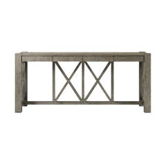 Rustic Greyed Oak Large Console Table