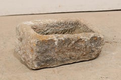 Rustic Hand Carved 19th Century Stone Trough, Spain