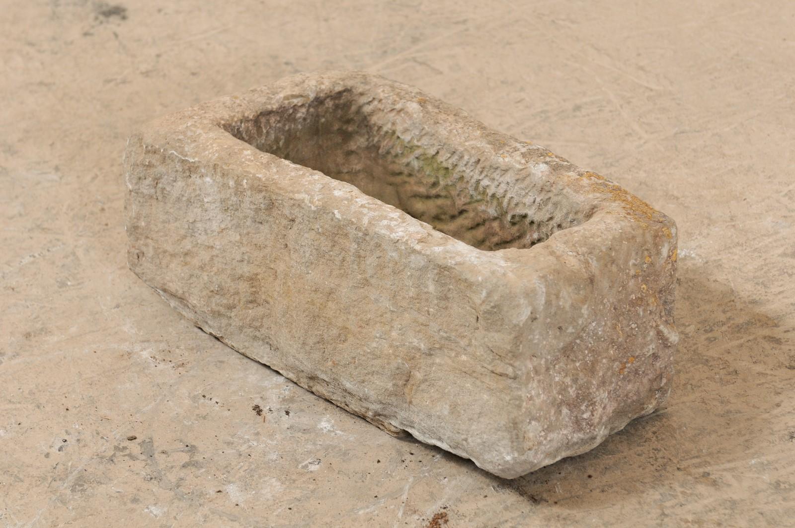 Rustic Hand Carved 19th Century Stone Trough, Spain 3
