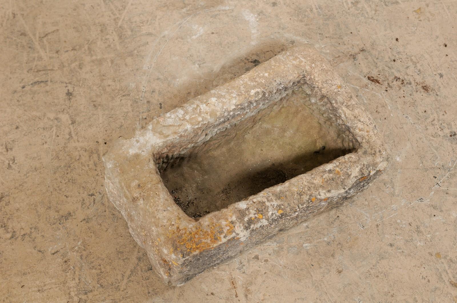 Rustic Hand Carved 19th Century Stone Trough, Spain 4