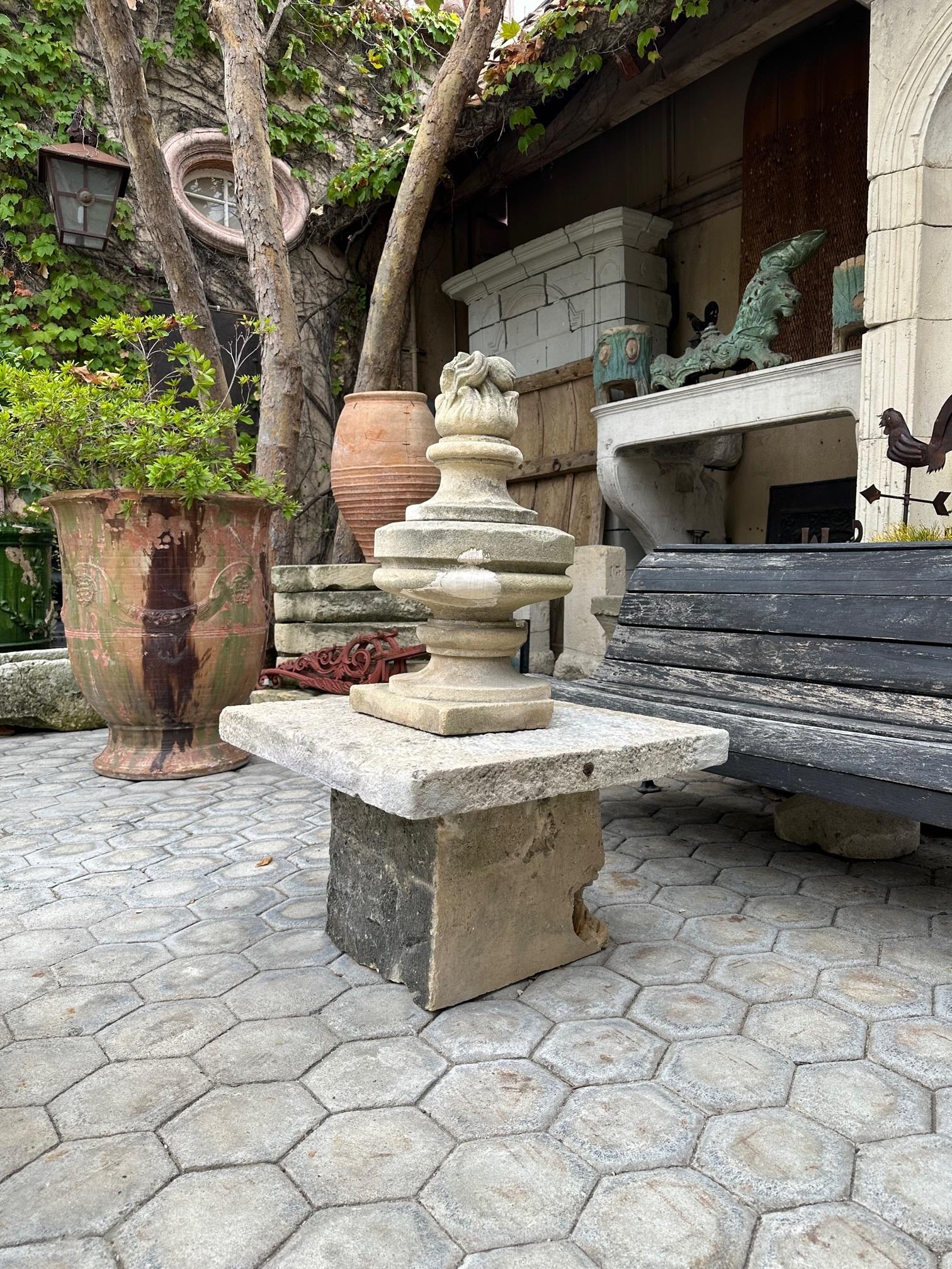 outdoor stone coffee table