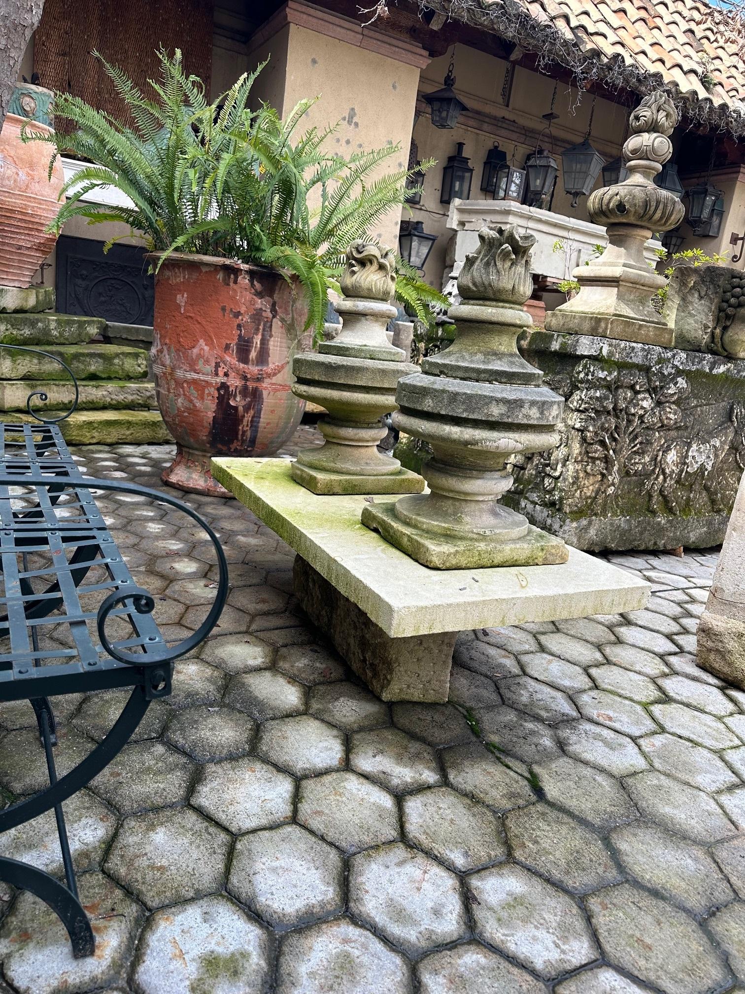 Rustico scolpito a mano in pietra Giardino caffè Fattoria patio tavolo esterno interno Antico 10