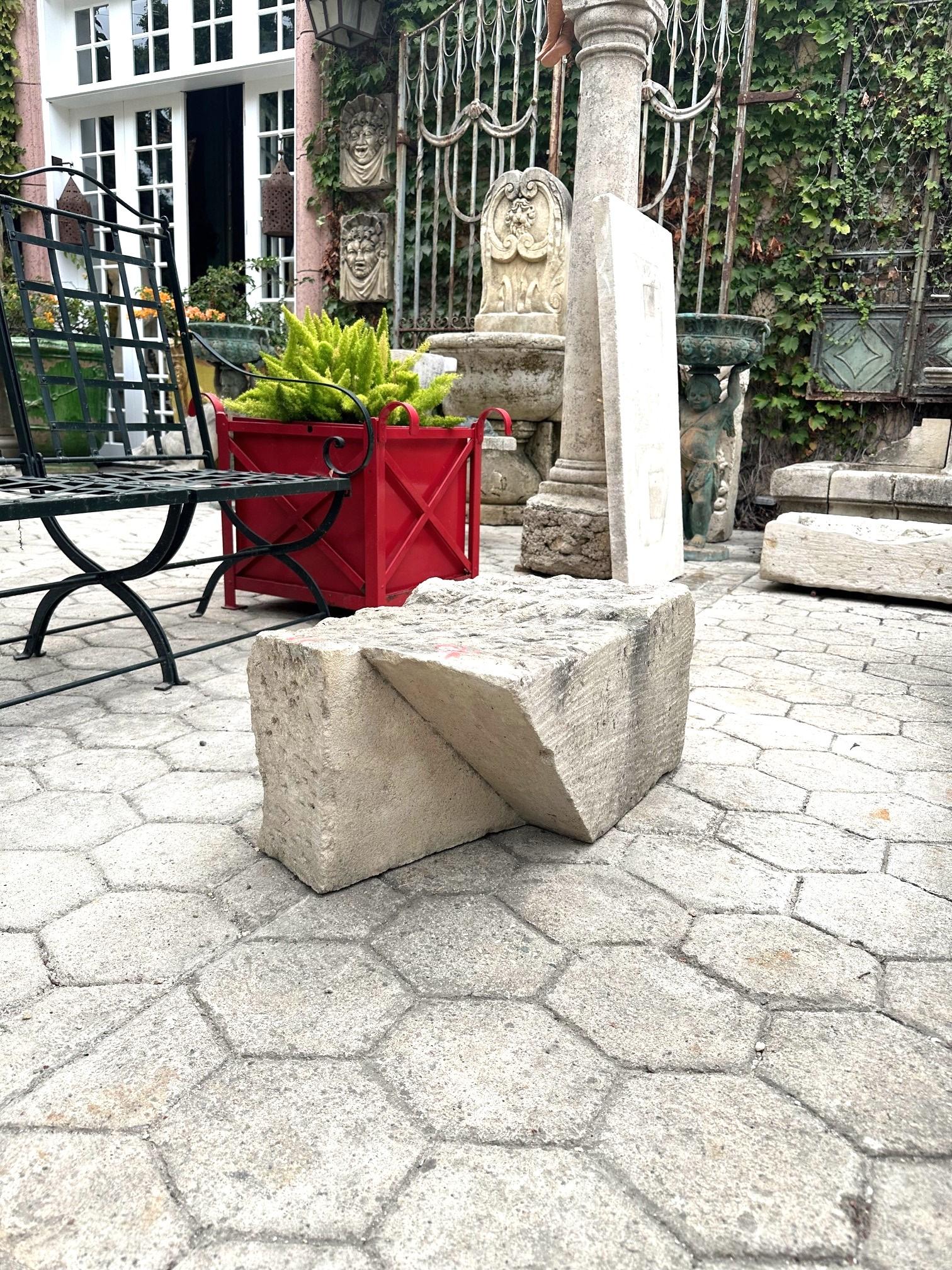 Rustico scolpito a mano in pietra Giardino caffè Fattoria patio tavolo esterno interno Antico 13