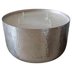 Rustic Hand-Hammered Copper Mexican Large Candle