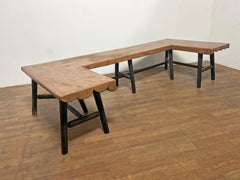 Banco Rústico Hand Made Estilo Banqueta Adirondack Circa 1940s