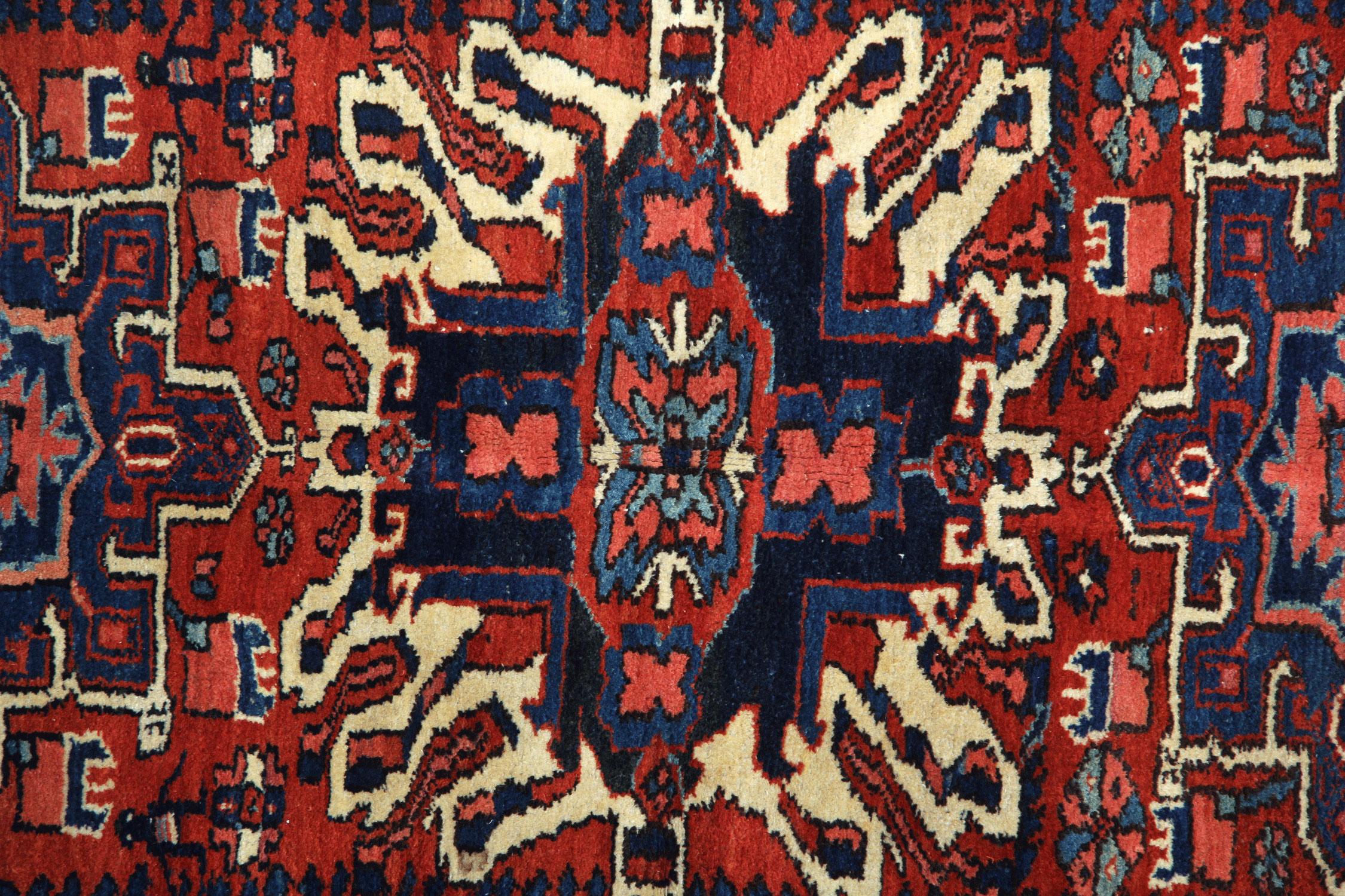 Rustic Handmade Carpet Oriental Geometric Rug Rust Wool Livingroom Rug For Sale 1
