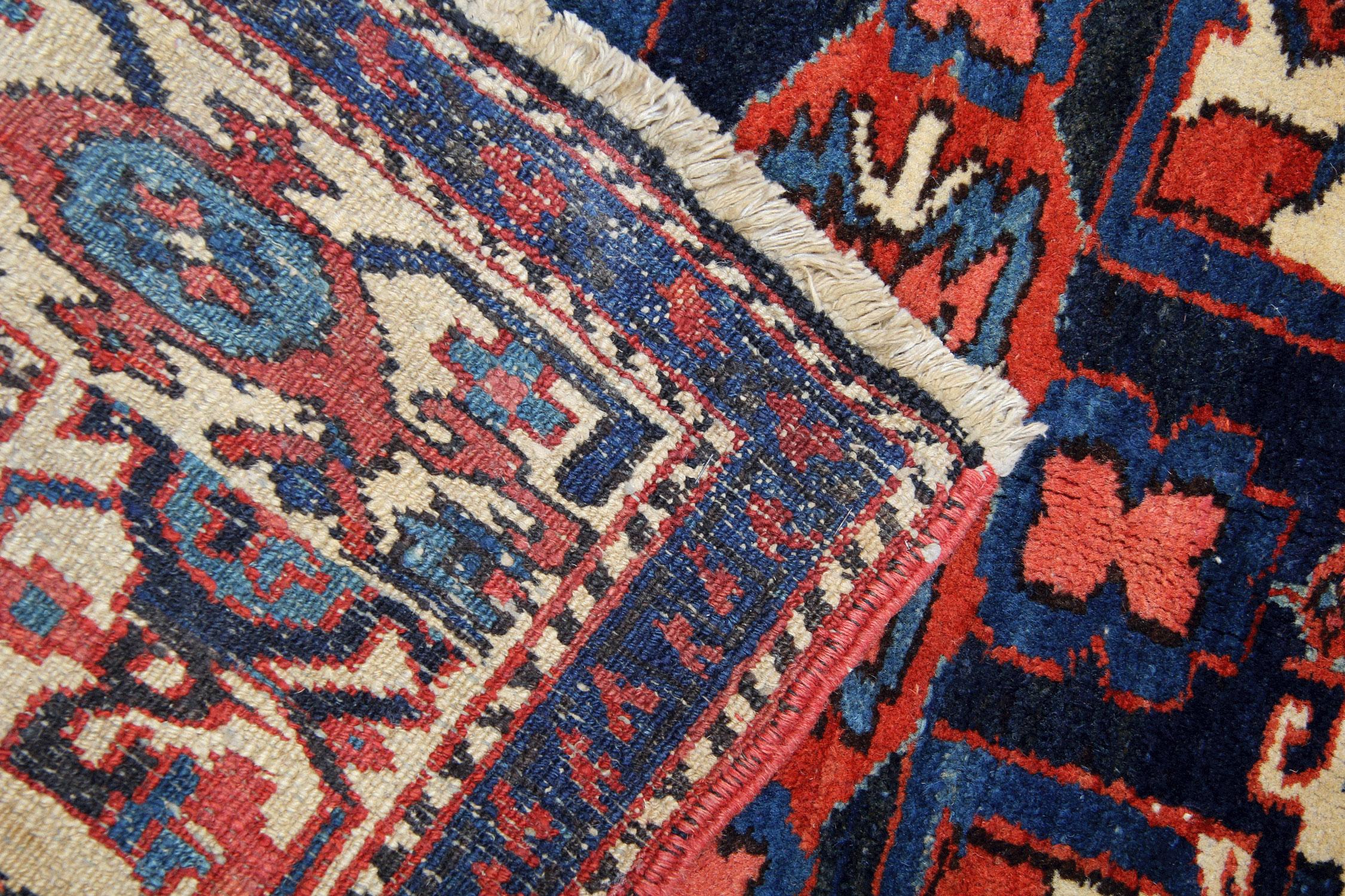 Rustic Handmade Carpet Oriental Geometric Rug Rust Wool Livingroom Rug For Sale 2