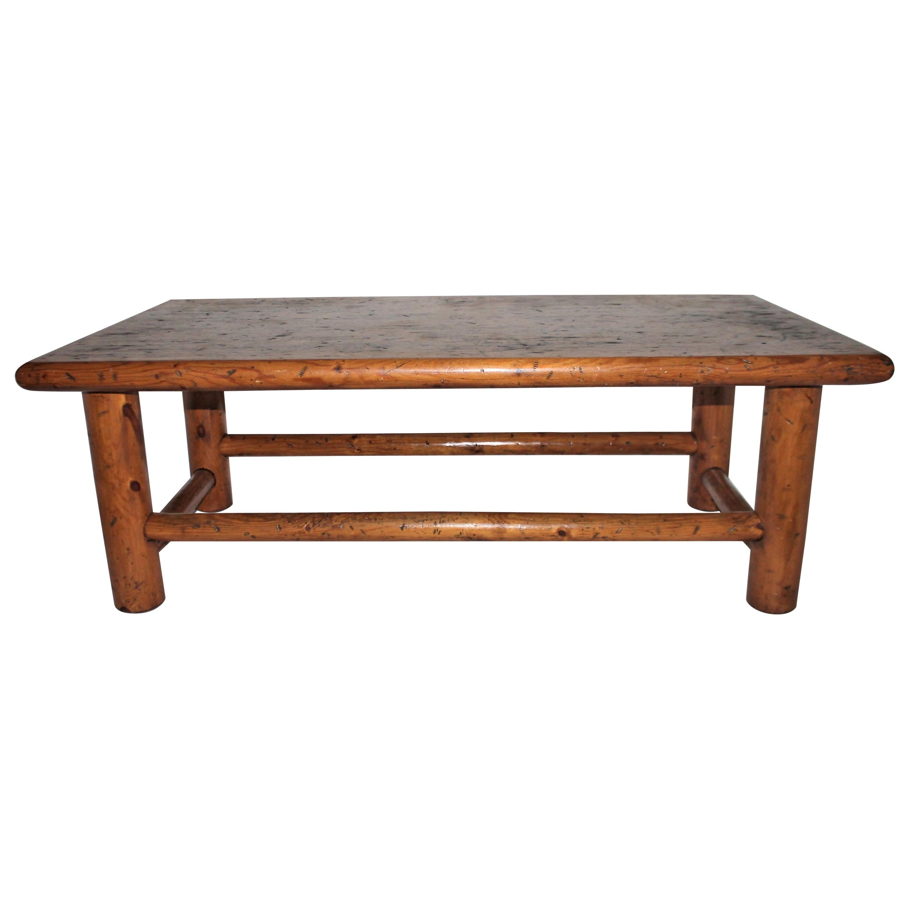 Rustic Hickory Coffee Table