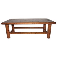 Rustic Hickory Coffee Table