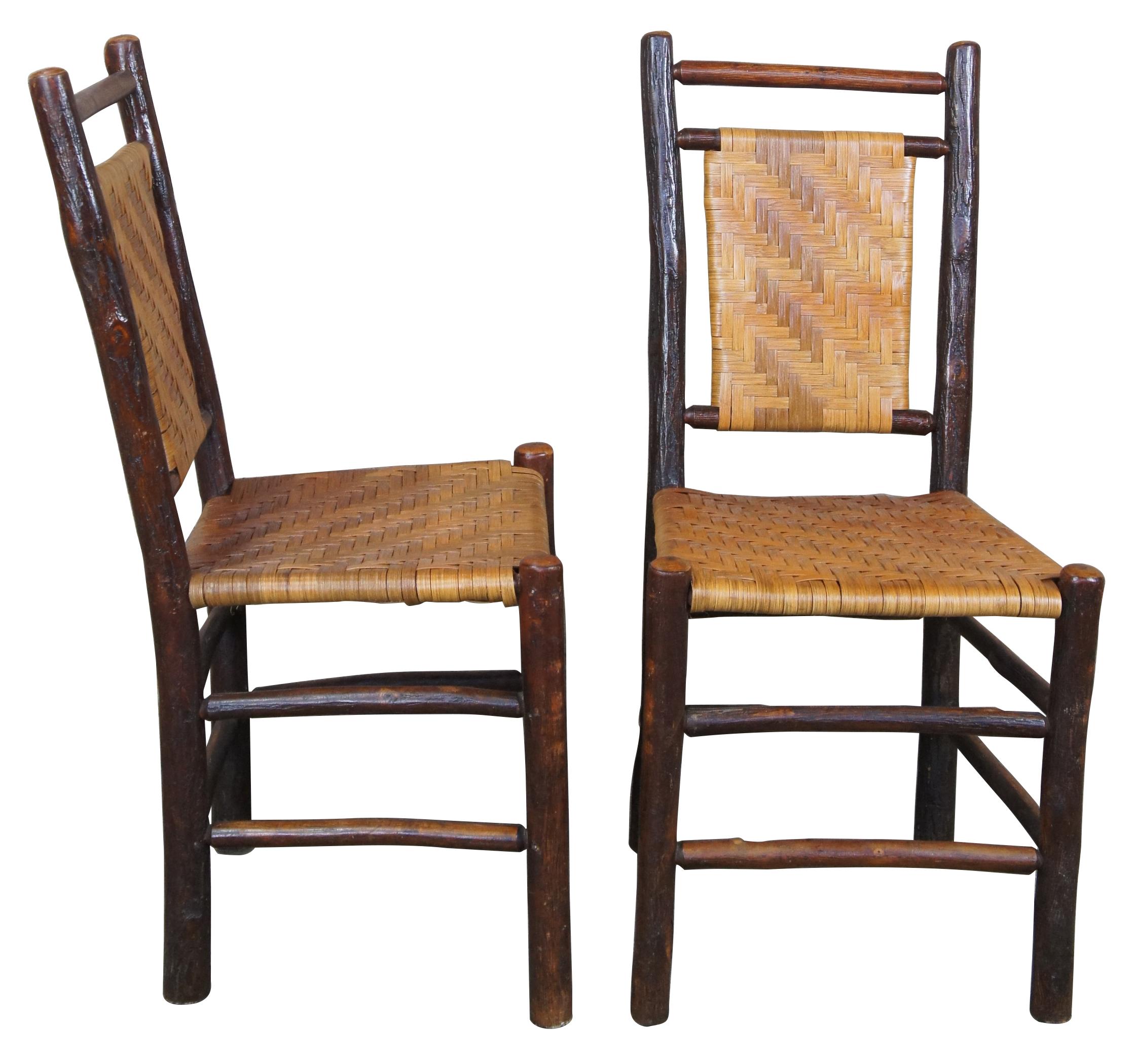 Rustic Hickory Furniture Company Game Table & Chairs No 103 19 Adirondack Lodge 7