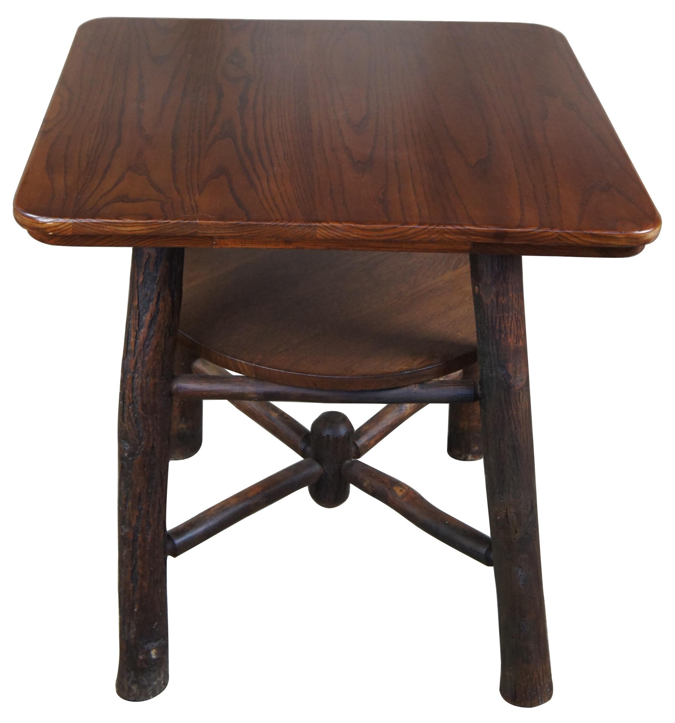 American Rustic Hickory Furniture Company Game Table & Chairs No 103 19 Adirondack Lodge