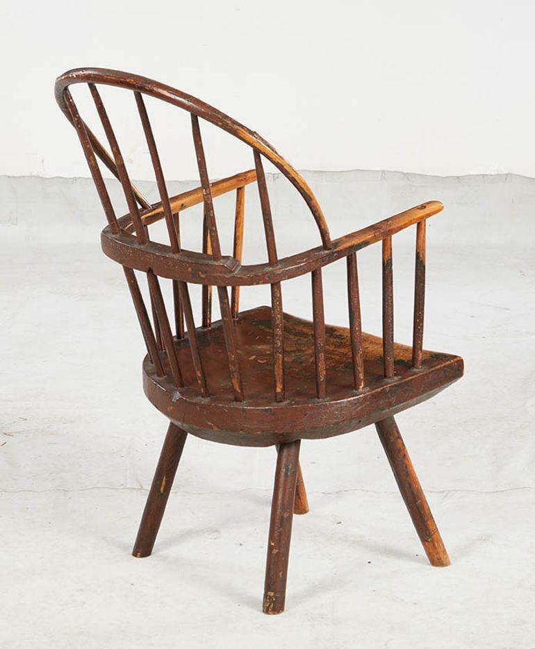 Frassino Poltrona Welsh Windsor con schienale a cerchio rustico in vendita