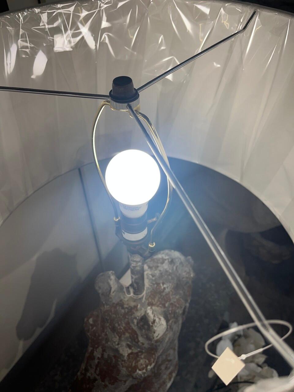 Steel Rustic Horse Head Table Lamp