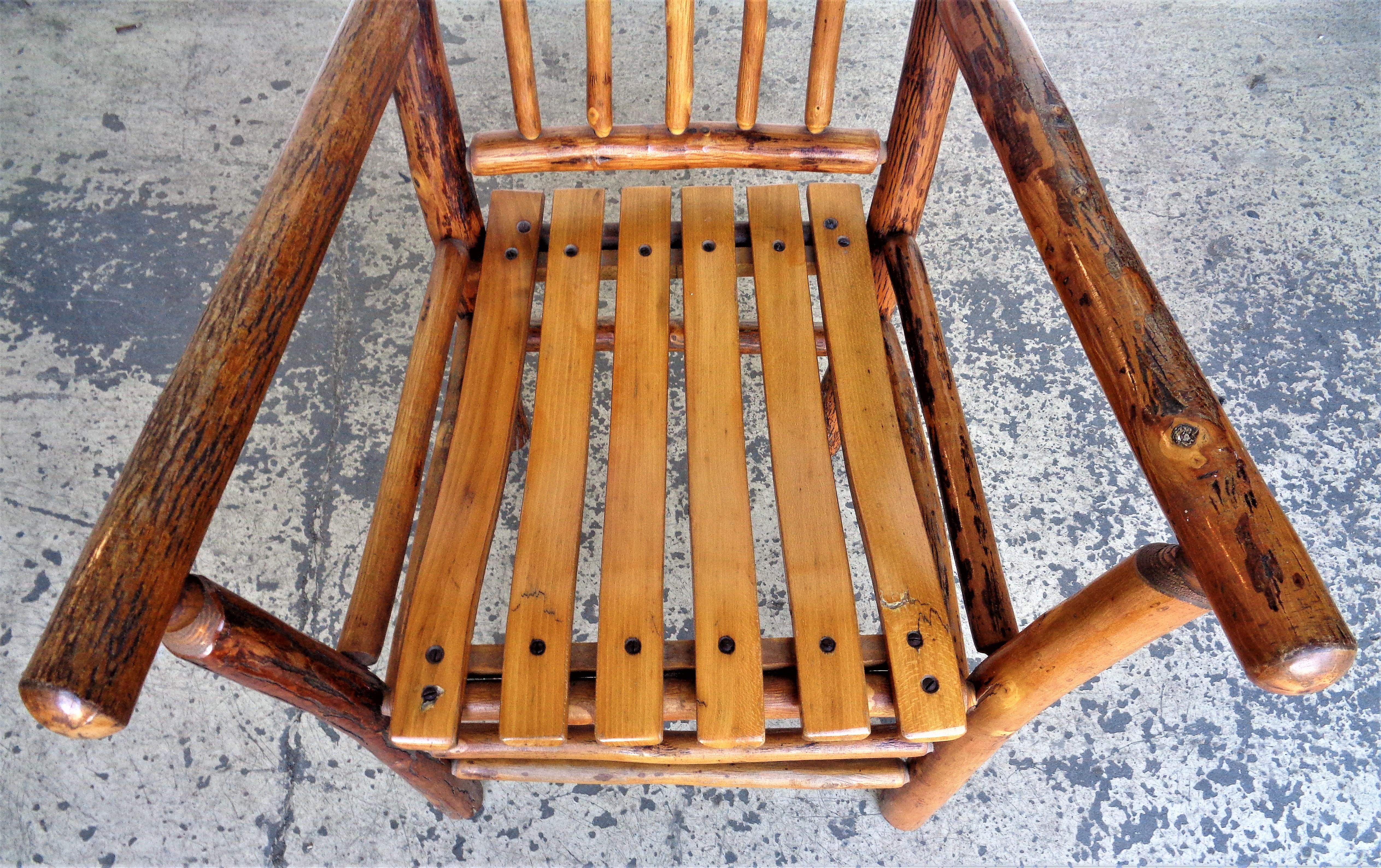  Old Hickory Armchair, 1930 -1940 In Good Condition In Rochester, NY