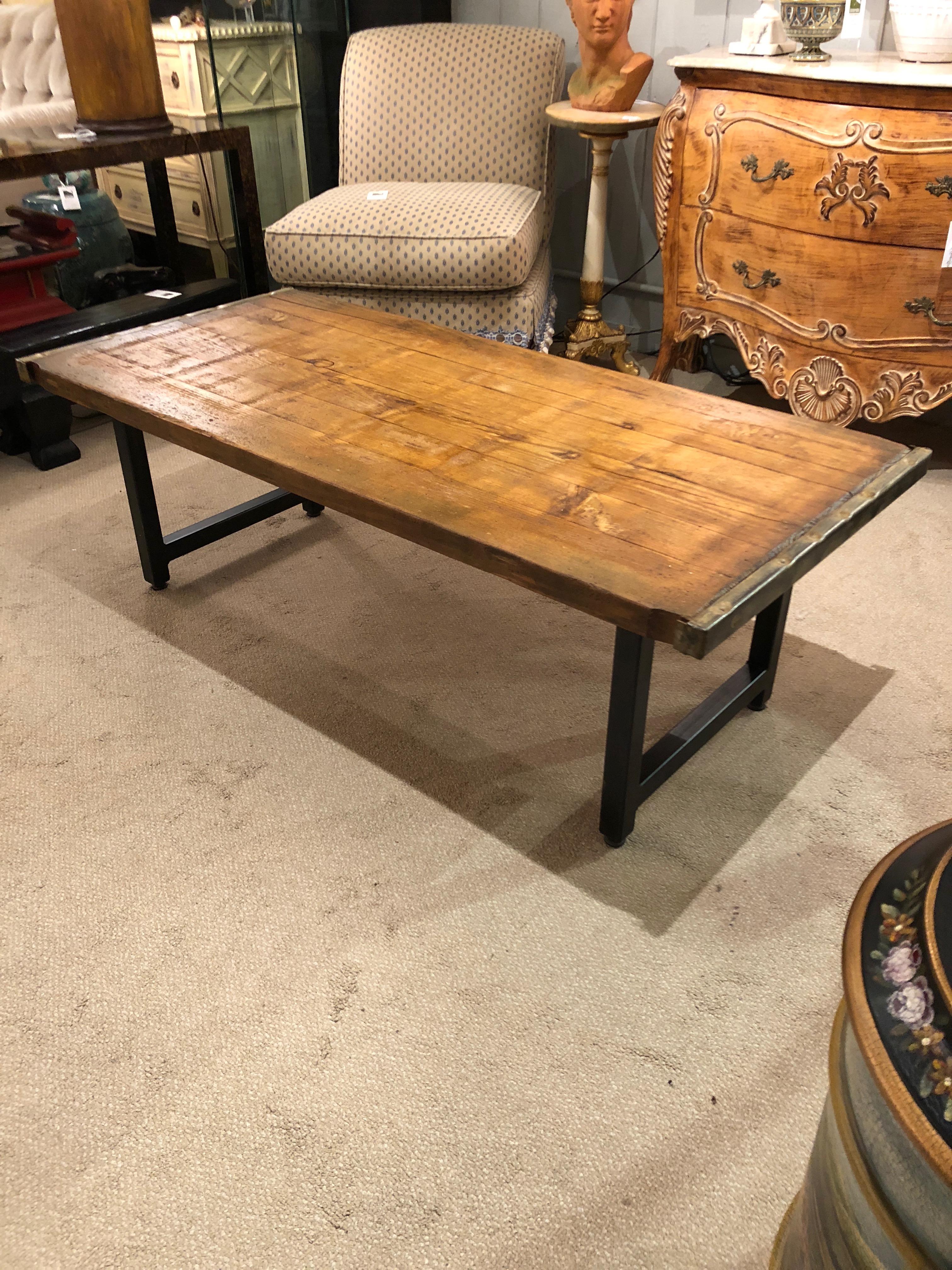 Steel Rustic Industrial Belgian Pallet Coffee Table