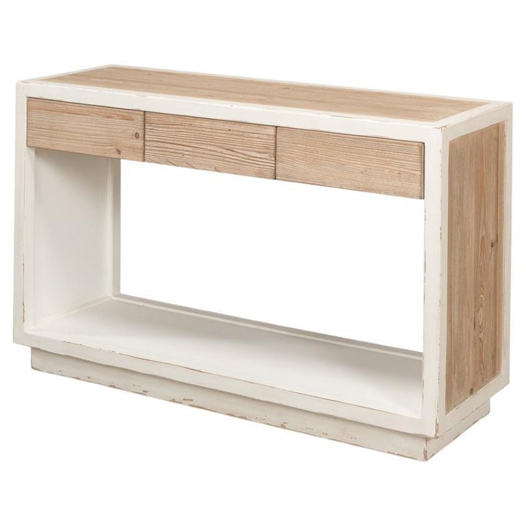 Rustic Industrial Console Table For Sale at 1stDibs