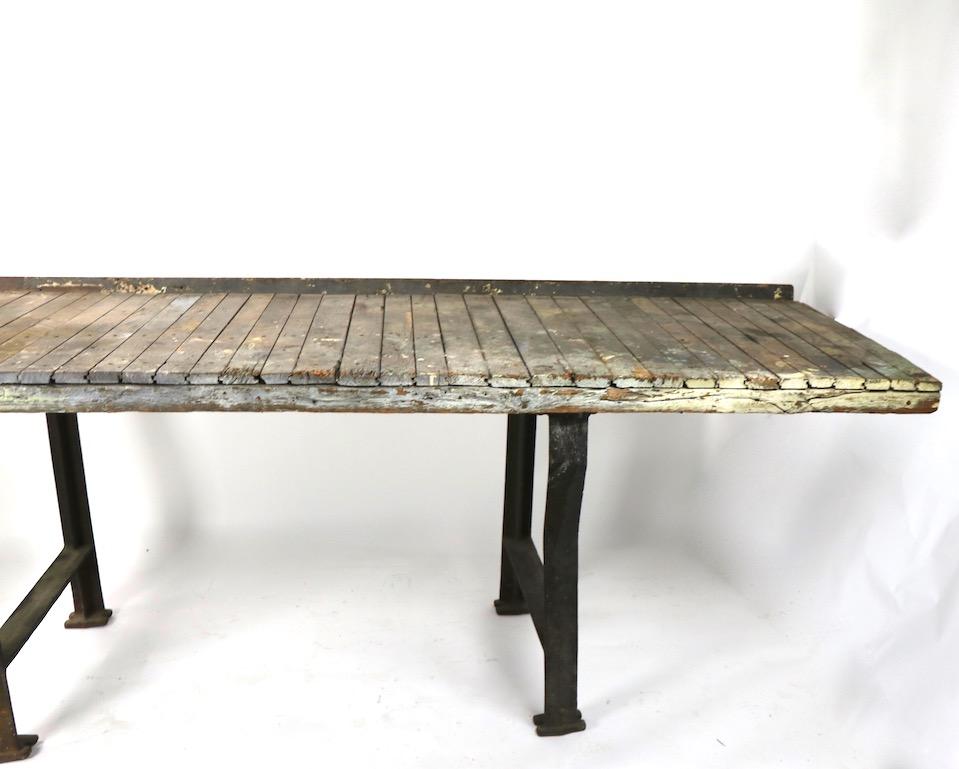 rustic industrial table
