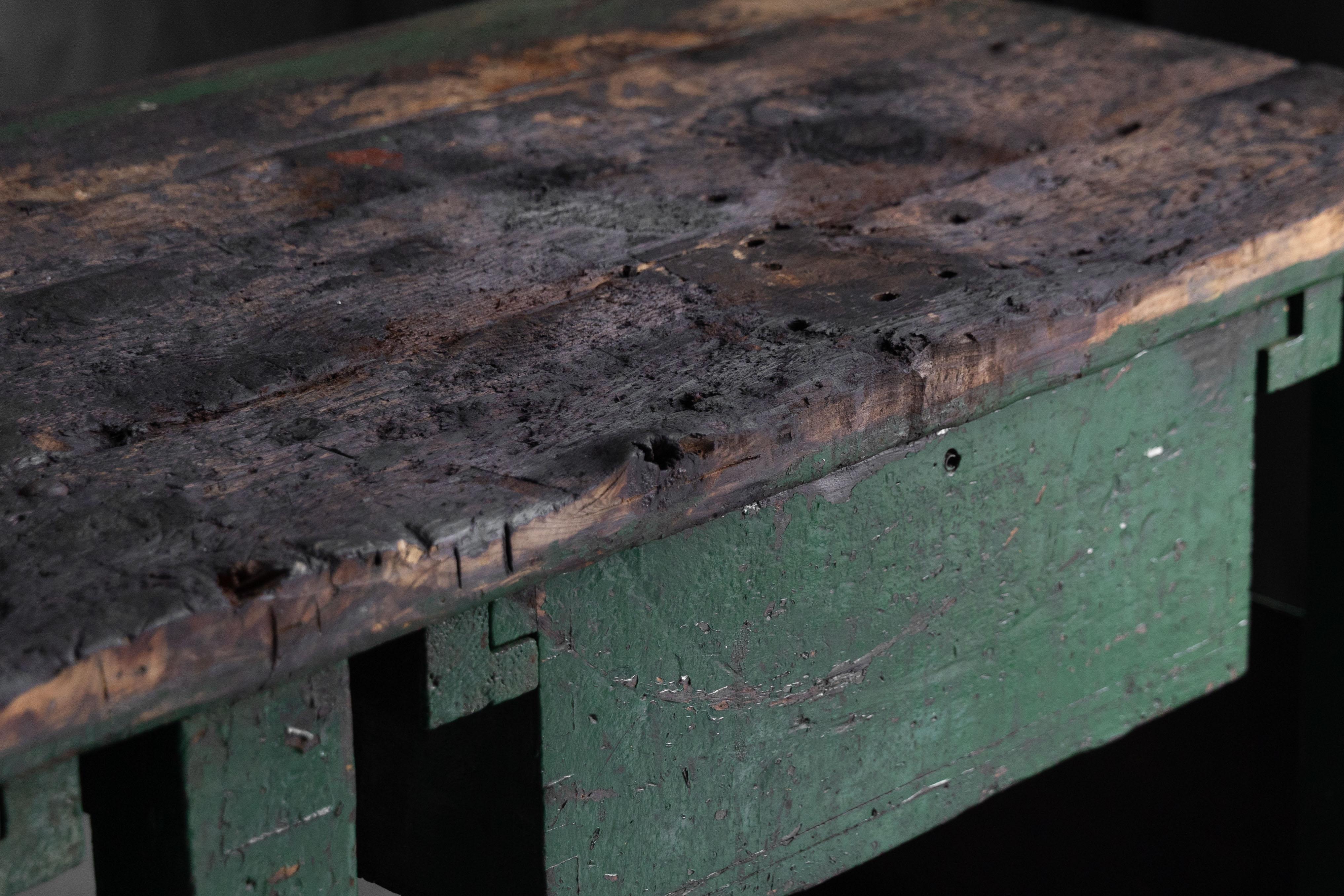 Rustic Industrial Workbench, France, Early 20th Century For Sale 3