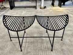 Sculptural Iron Eyelash Design Bench