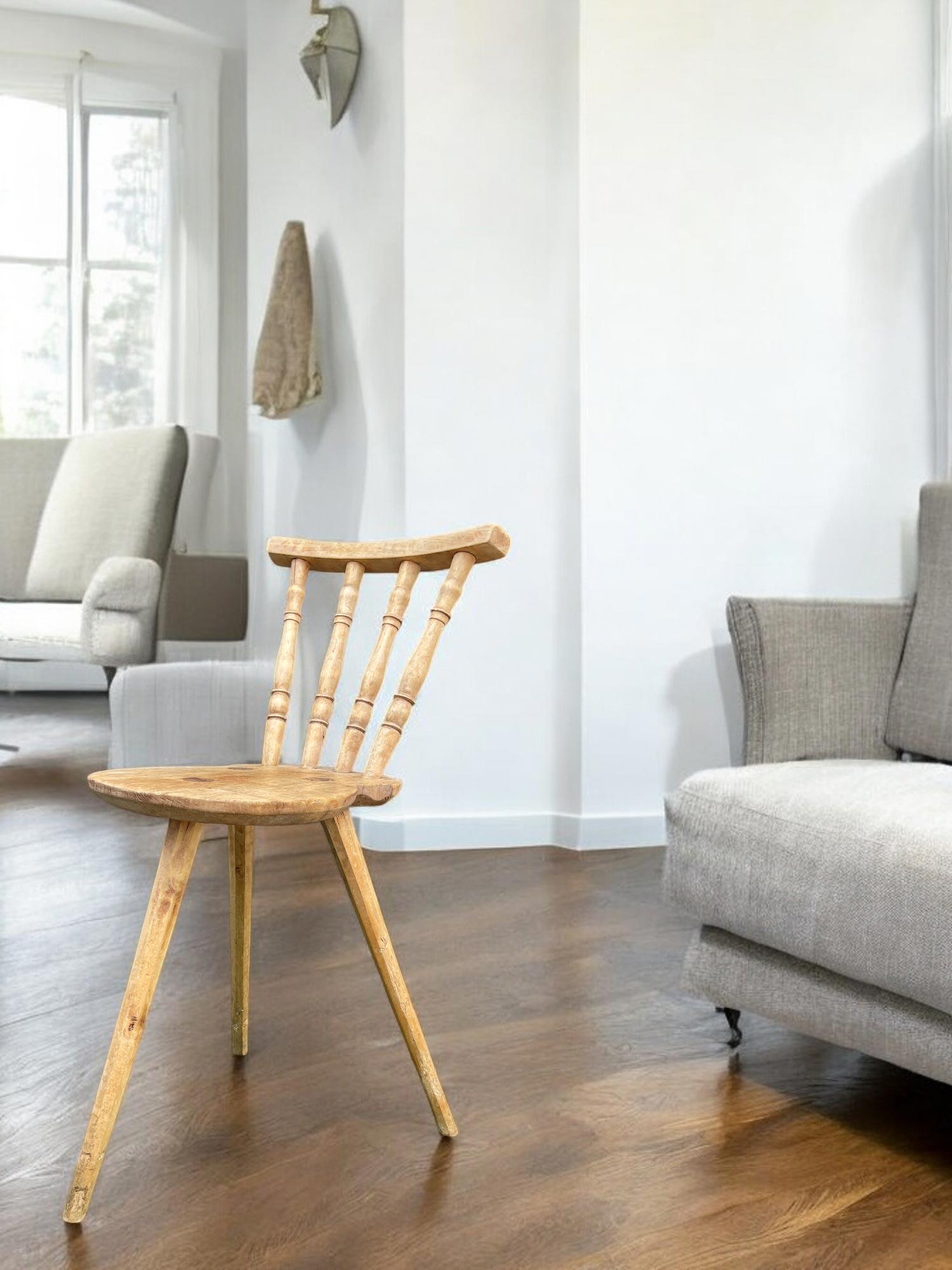 Chaise alpine rustique italienne en vente 6