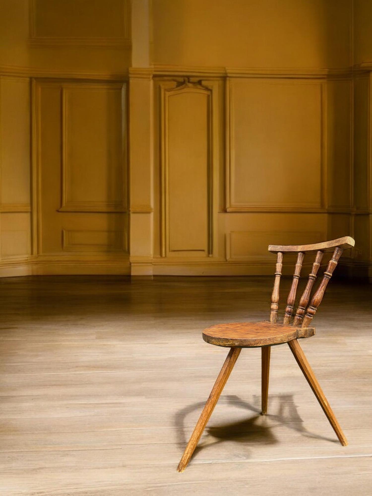Silla rústica alpina italiana Rústico en venta
