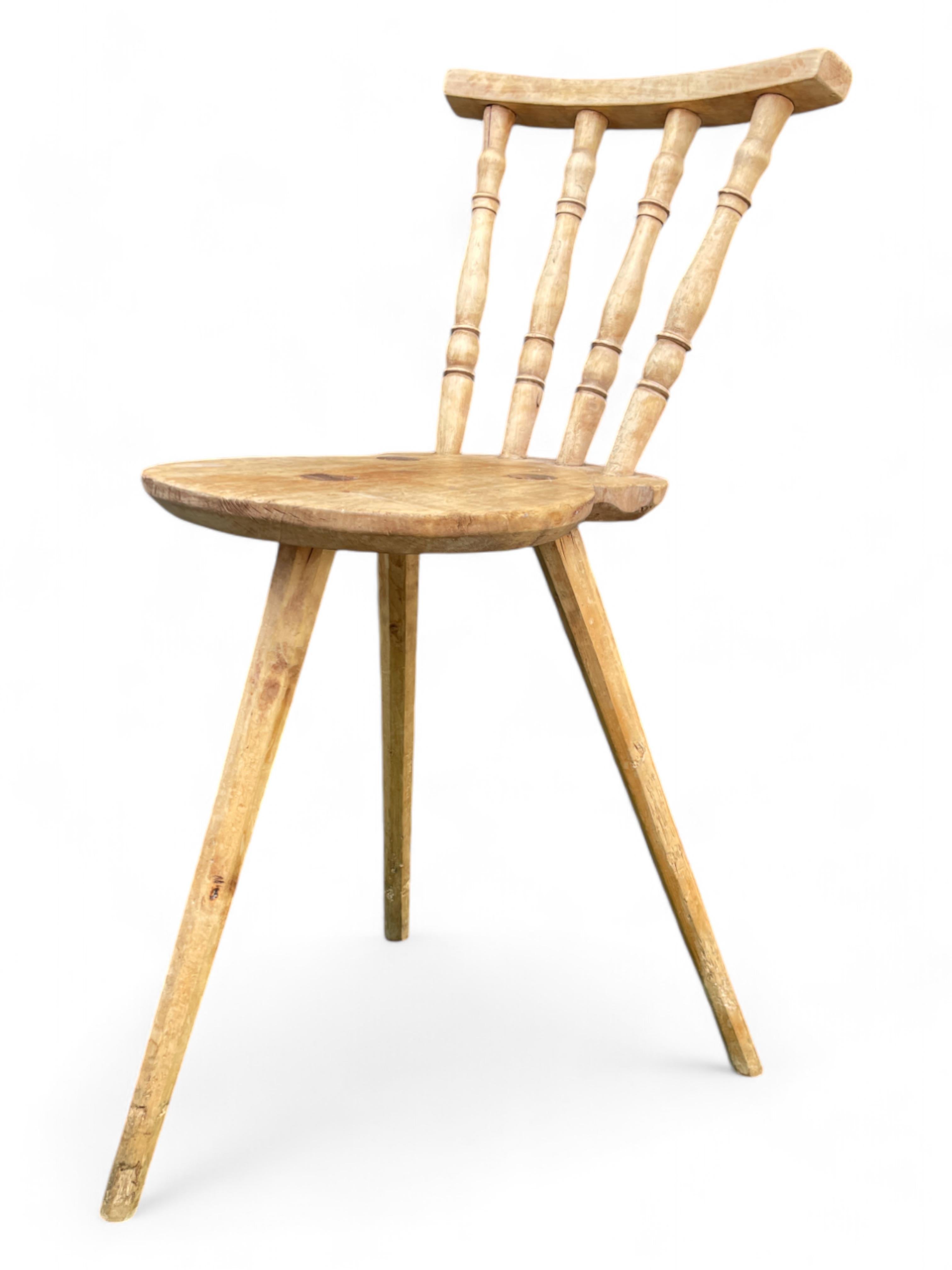Italian Chaise alpine rustique italienne en vente
