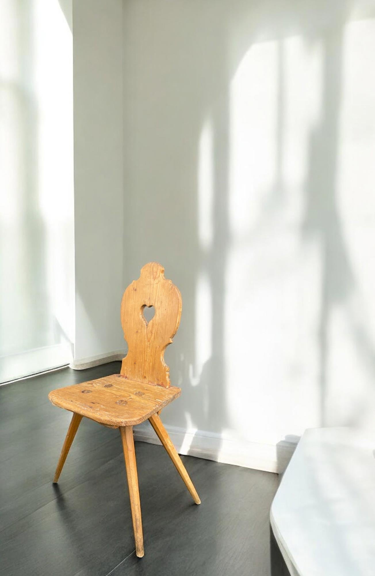 Chaise alpine rustique italienne Bon état - En vente à Vo', Veneto