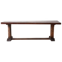 Rustic Italian Baroque Refectory Trestle Table