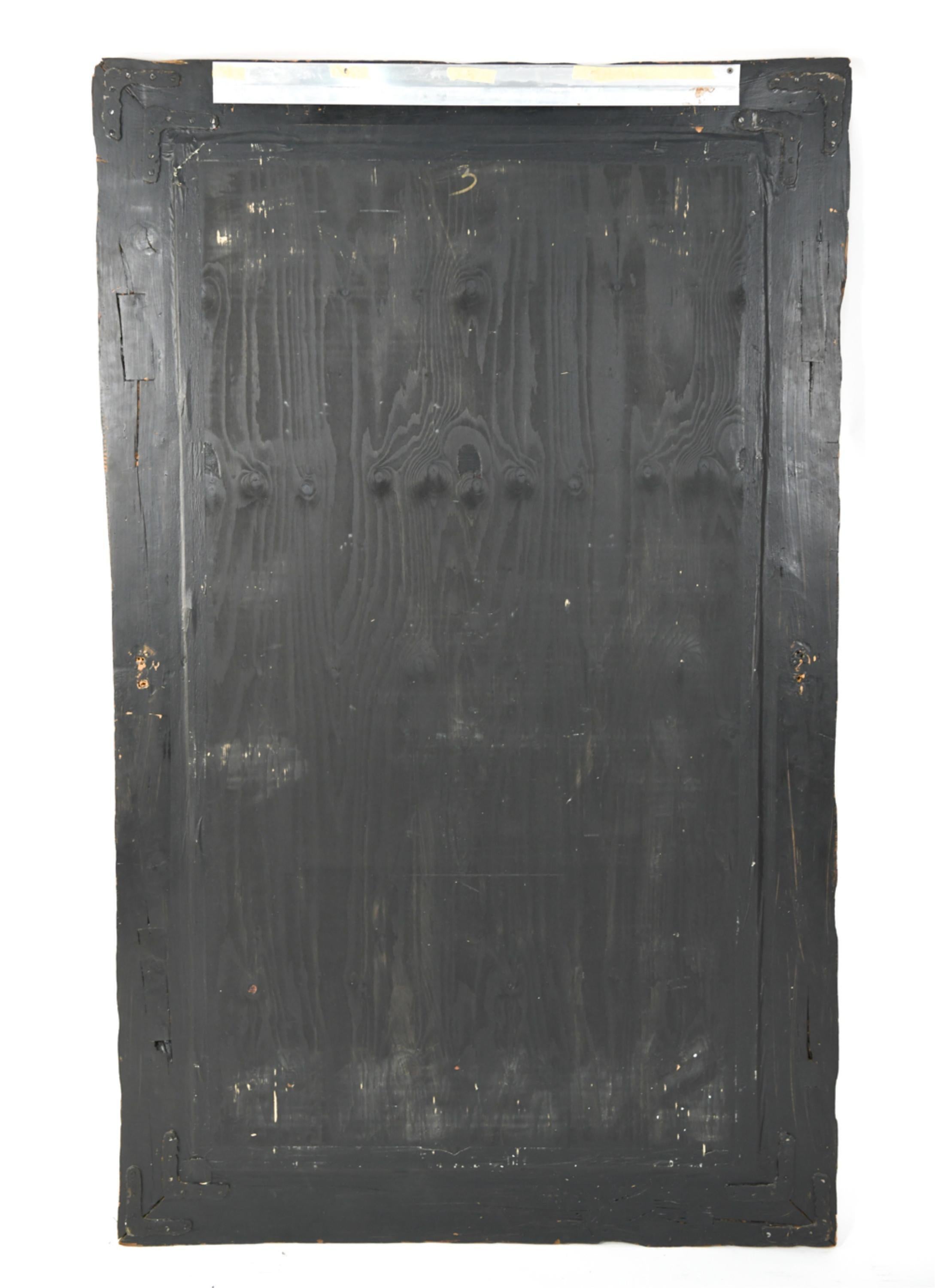 Italian Design, Rustic, Wall Mirror, Wood, Reverse Painted Glass, Italy, 2000s  For Sale 13