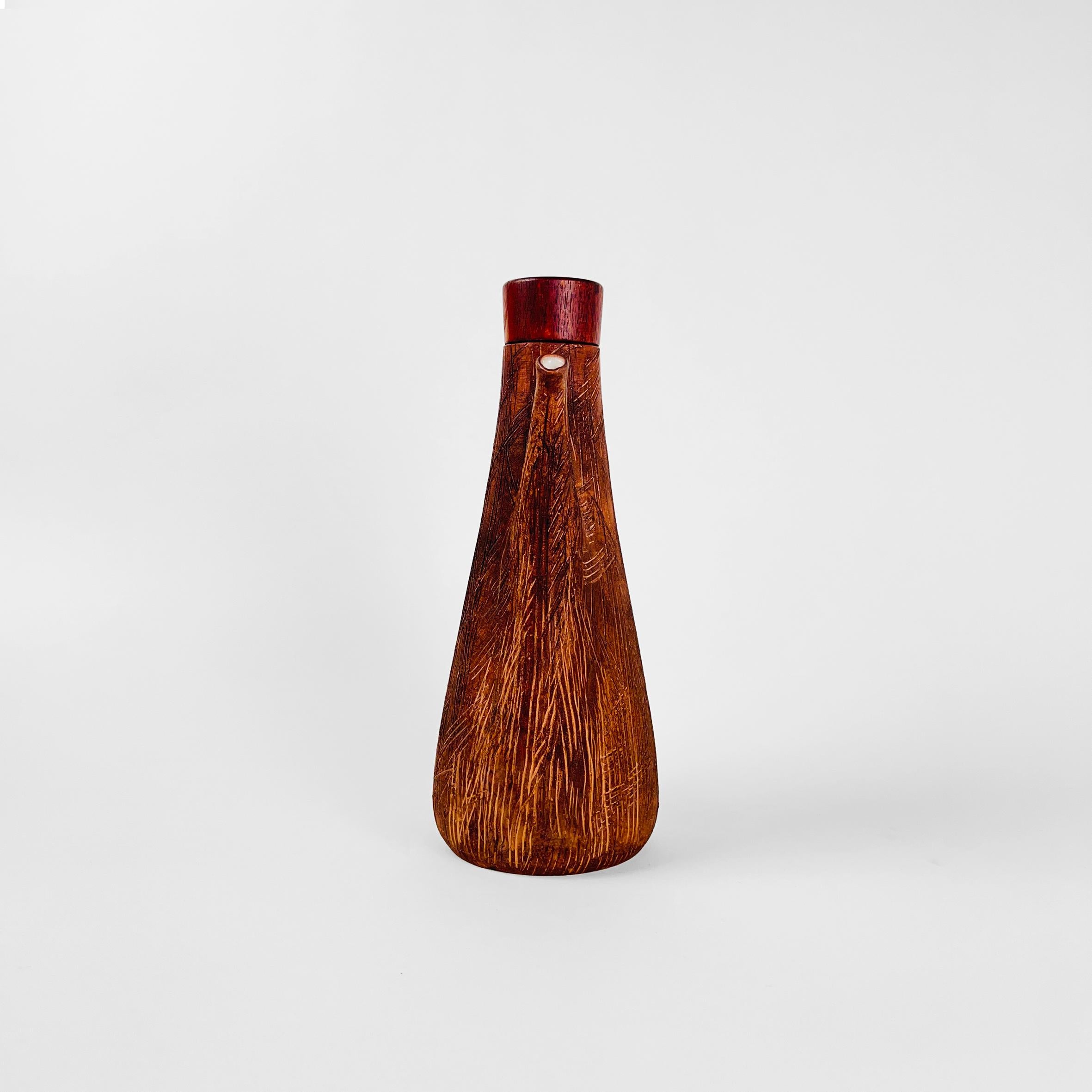 wooden pitcher