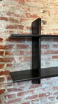 Rustic Jean Prouve Style Wall Shelf