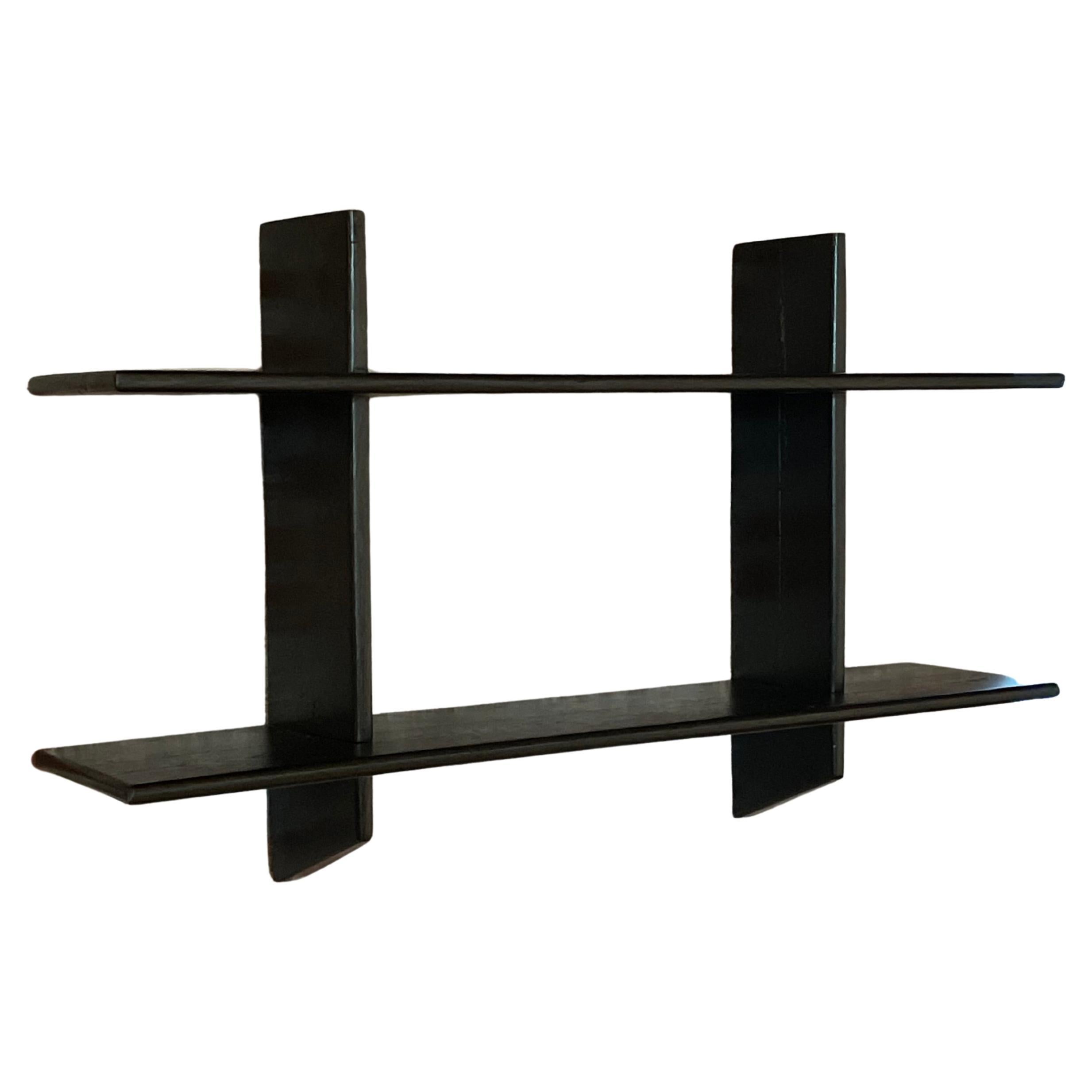 Rustic Jean Prouve Style Wall Shelf