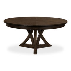 Rustic Round Dining Table, Artisan Grey