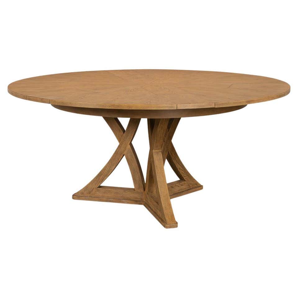 Rustic Round Dining Table, Artisan Grey For Sale at 1stDibs | rustic ...