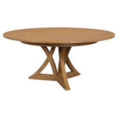 Rustic Round Dining Table - Heather Grey