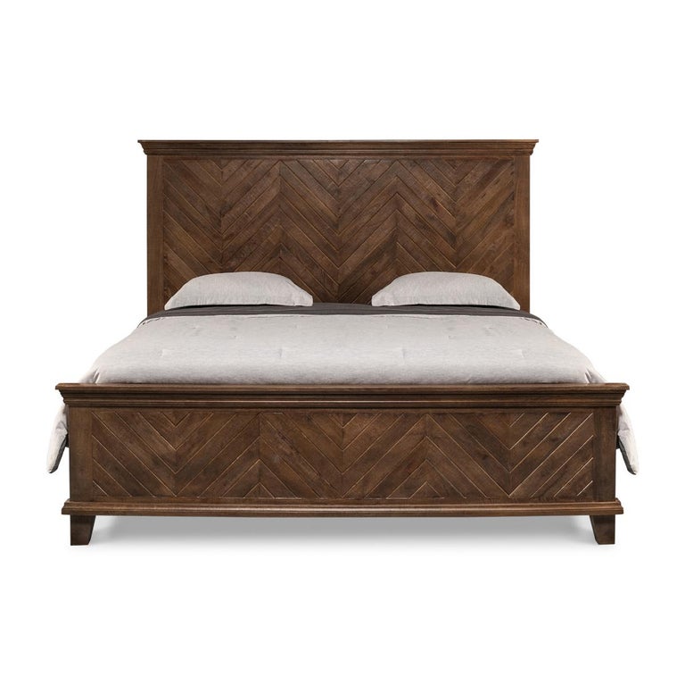 Rustic King Size Bed For Sale at 1stDibs