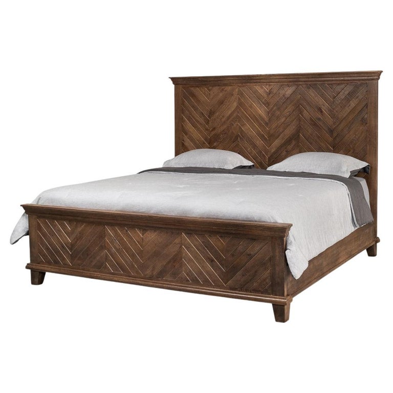 Rustic King Size Bed For Sale at 1stDibs