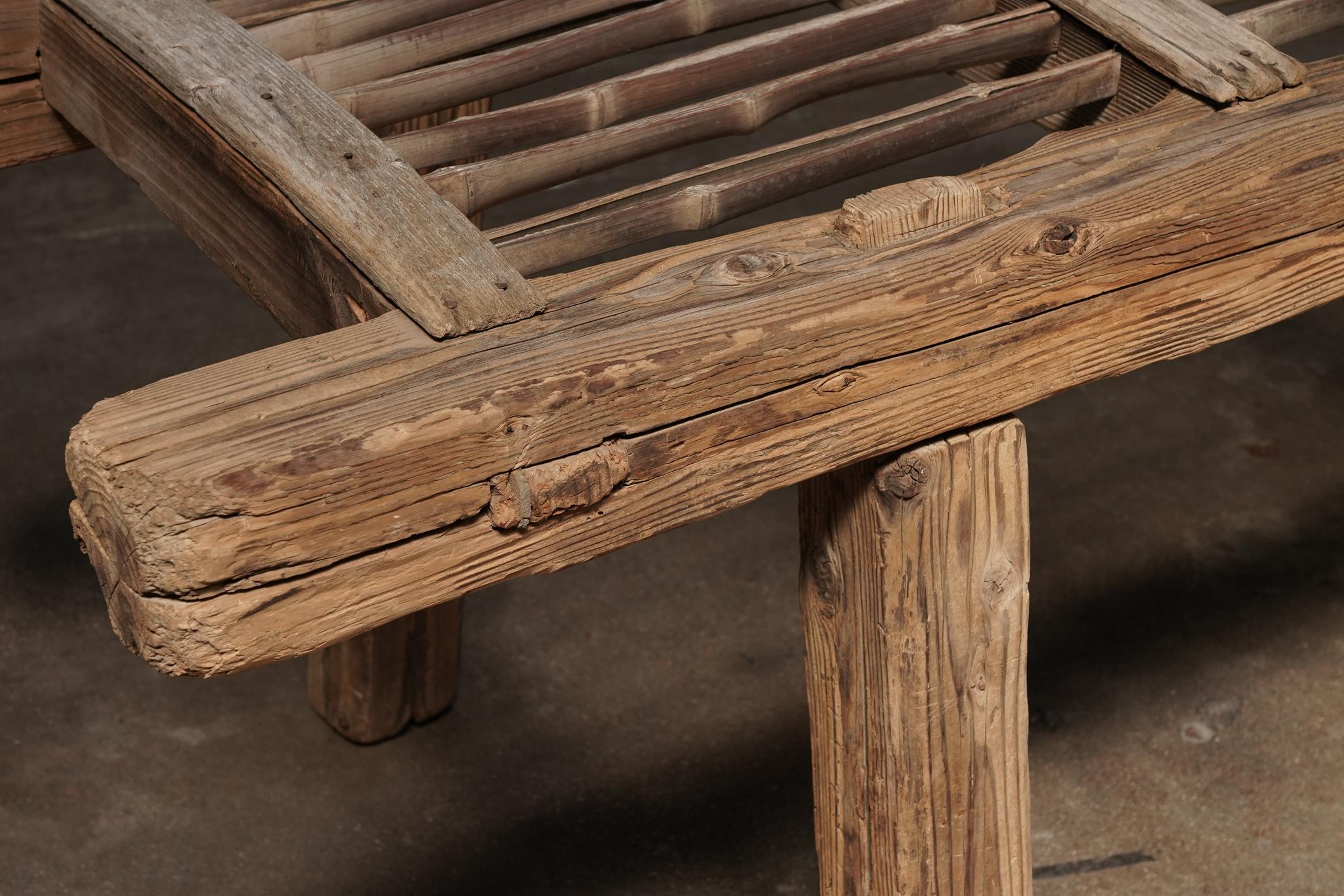 Rustic Ladder Bench In Good Condition For Sale In Los Angeles, CA
