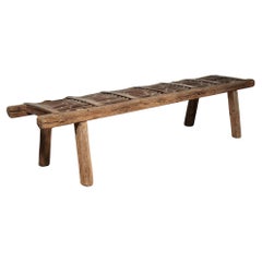 Antique Rustic Ladder Bench